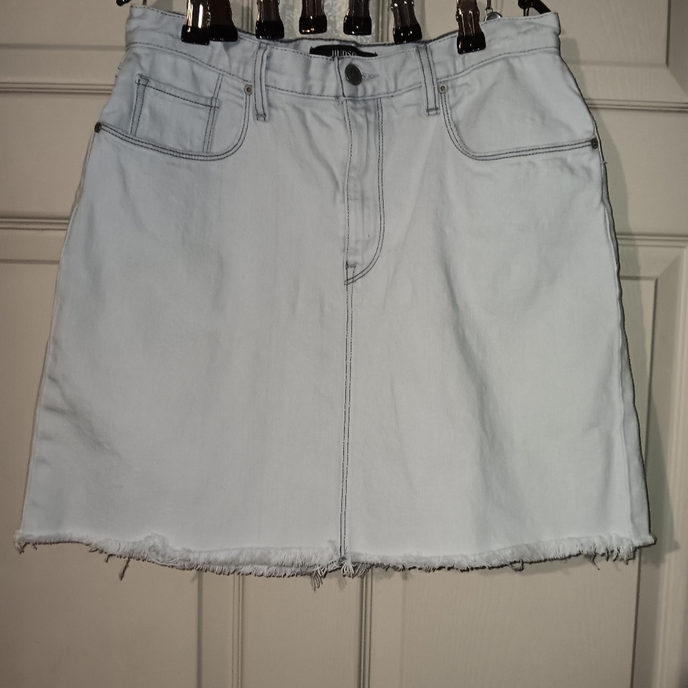 Euc Hudson Light Blue Lulu Denim Mini  Skirt Sz 27